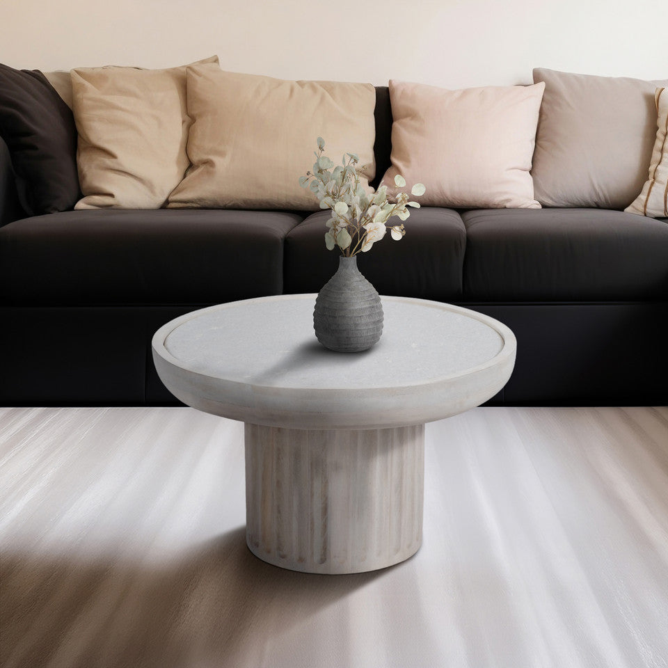 Liv & Skye Whitewash Coffee Table