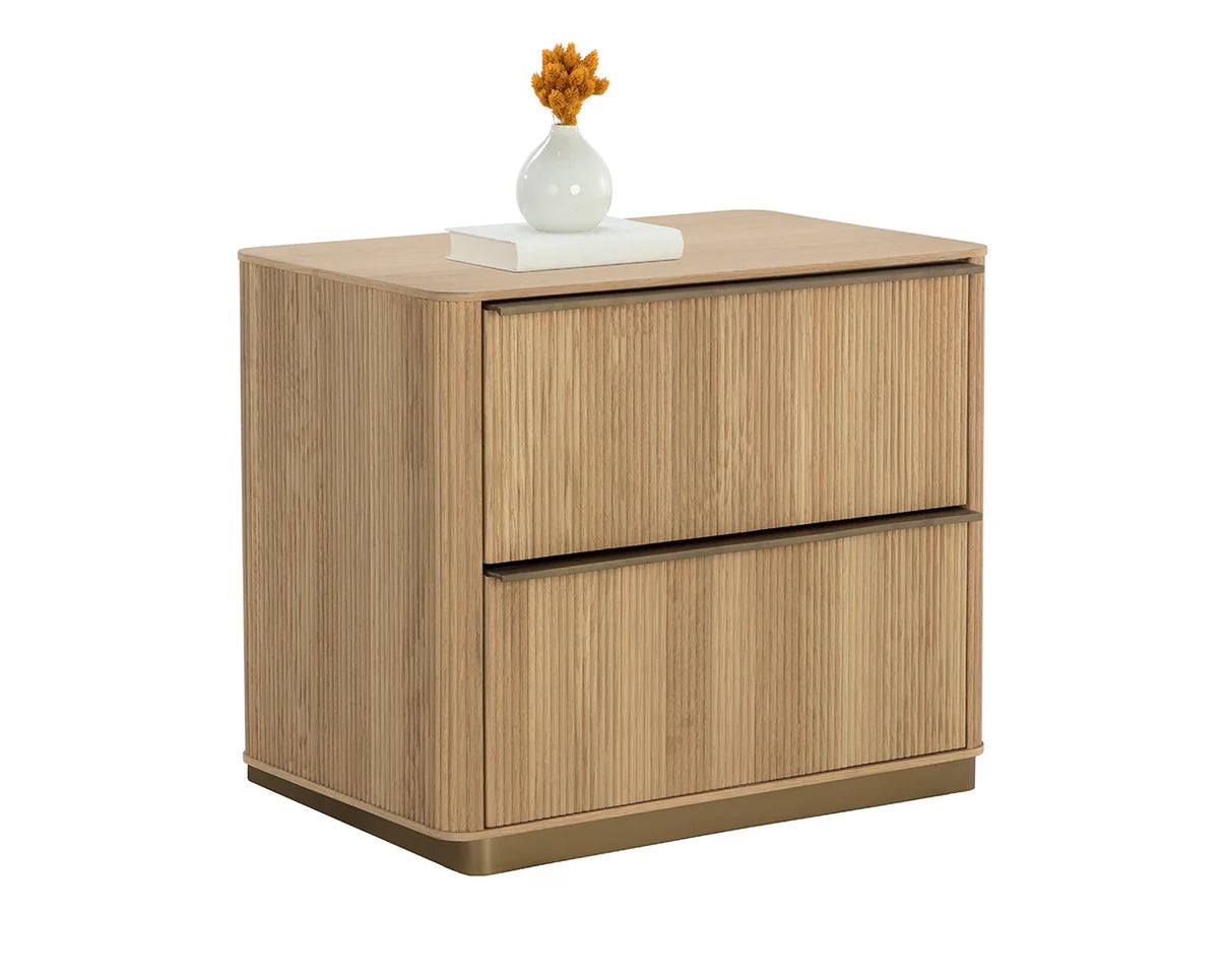 Kalla Nightstand Rustic Oak