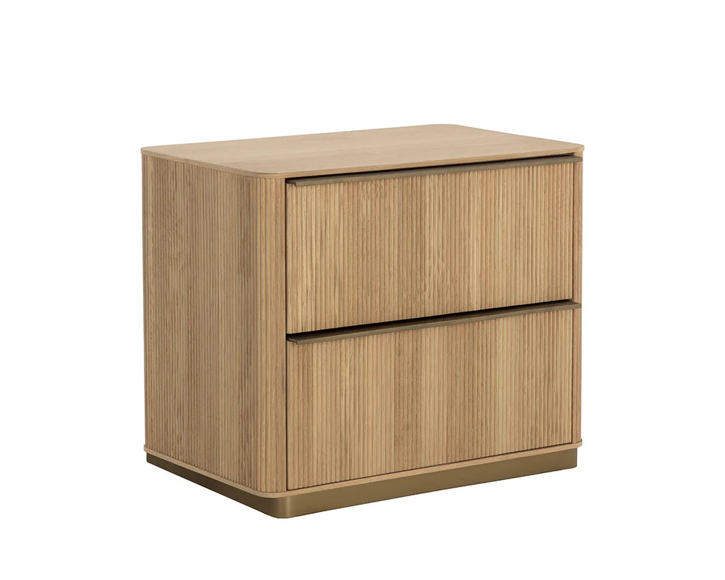 Kalla Nightstand Rustic Oak