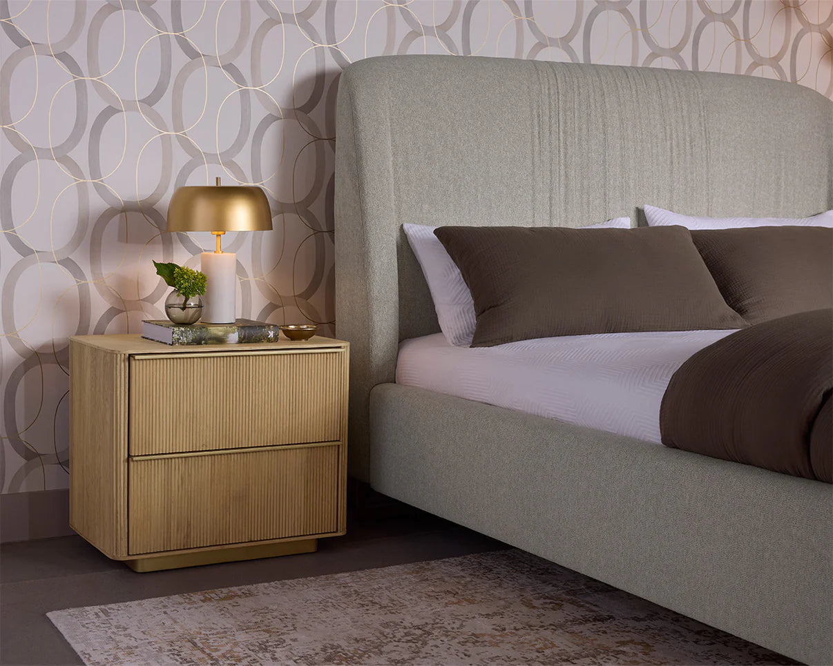 Kalla Nightstand Rustic Oak