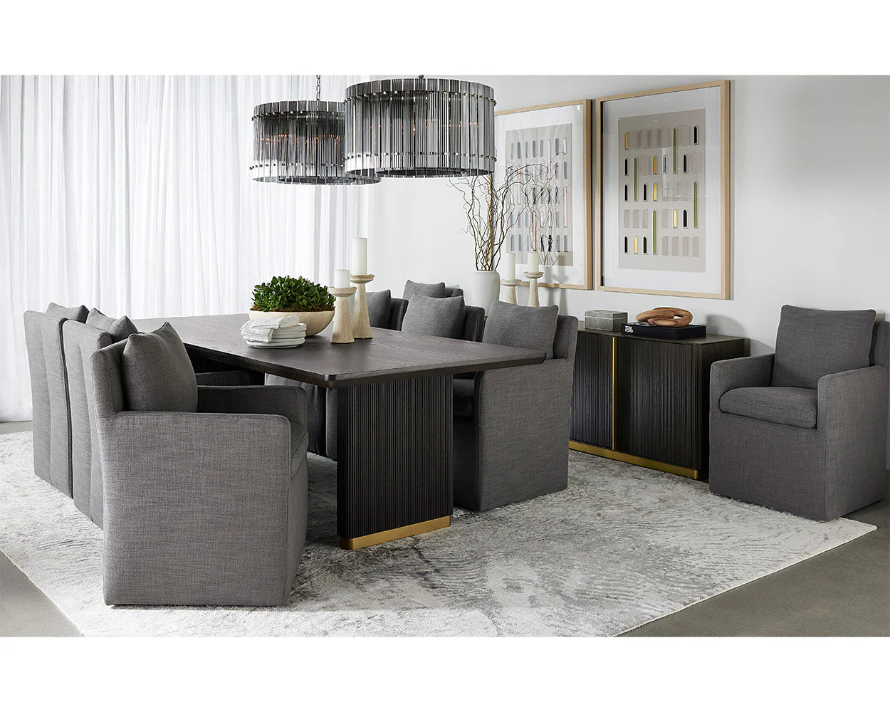 Kalla Rectangular Charcoal
