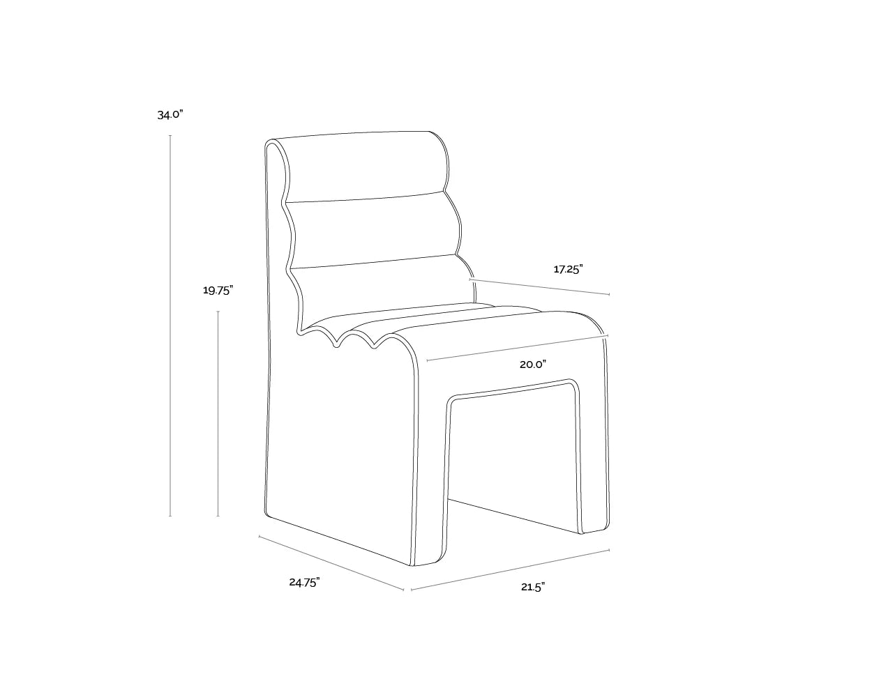 Stuart Dining Chair - Meg Gold