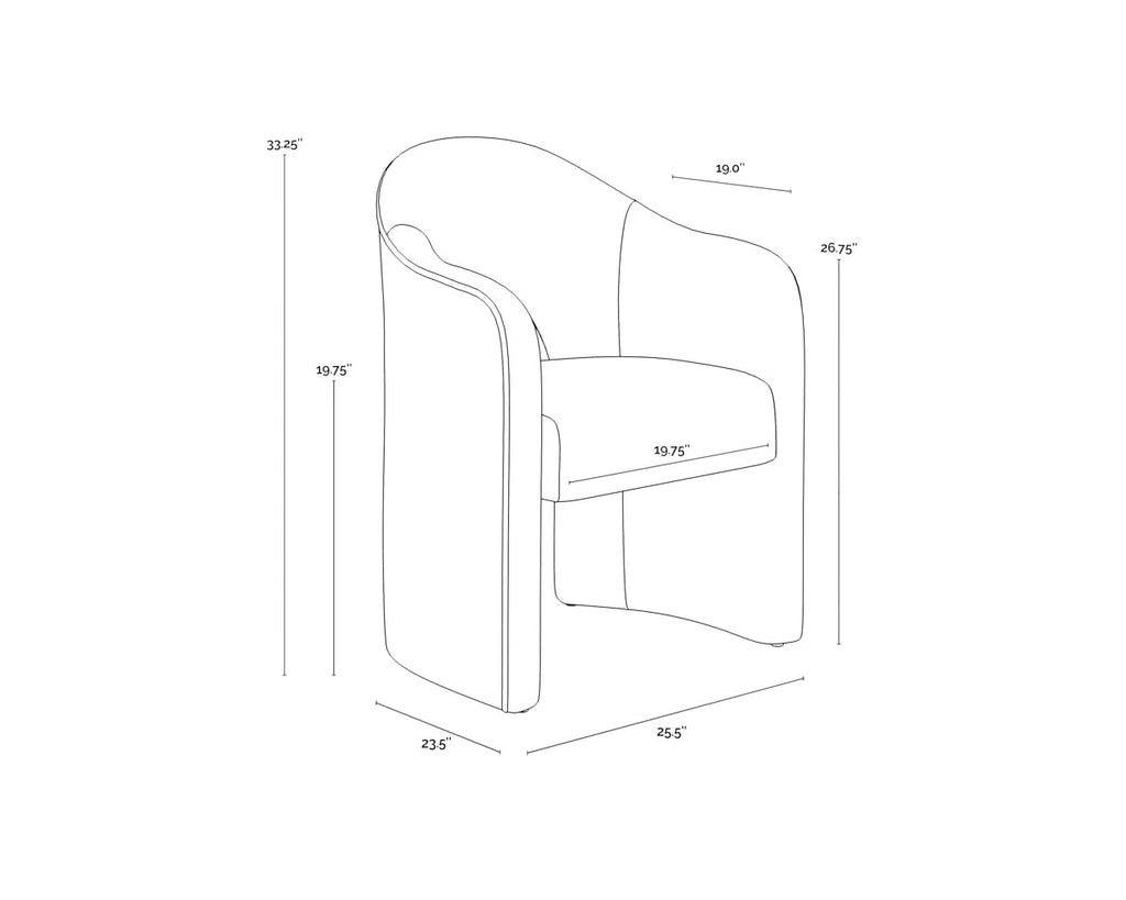 Anaya Dining Chair - Altro Cappuccino