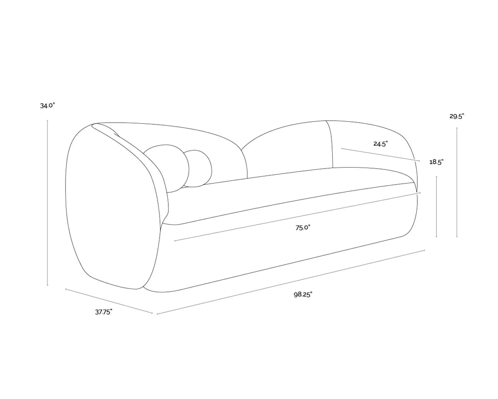 Esme Sofa - Copenhagen Olive