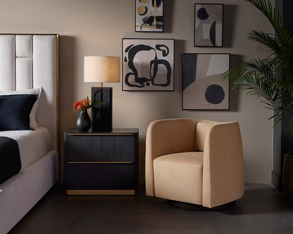 Kalla Nightstand Charcoal