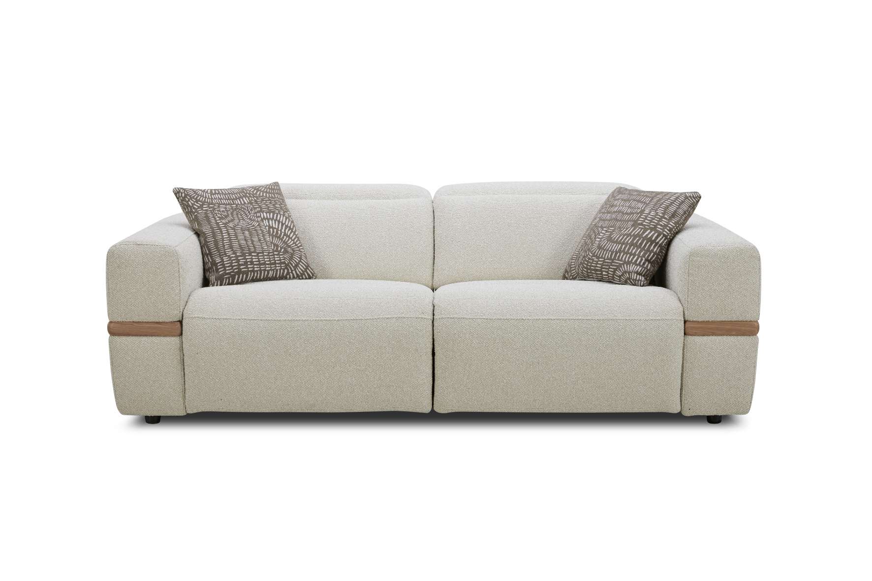 Reclining Power Sofa with wood details