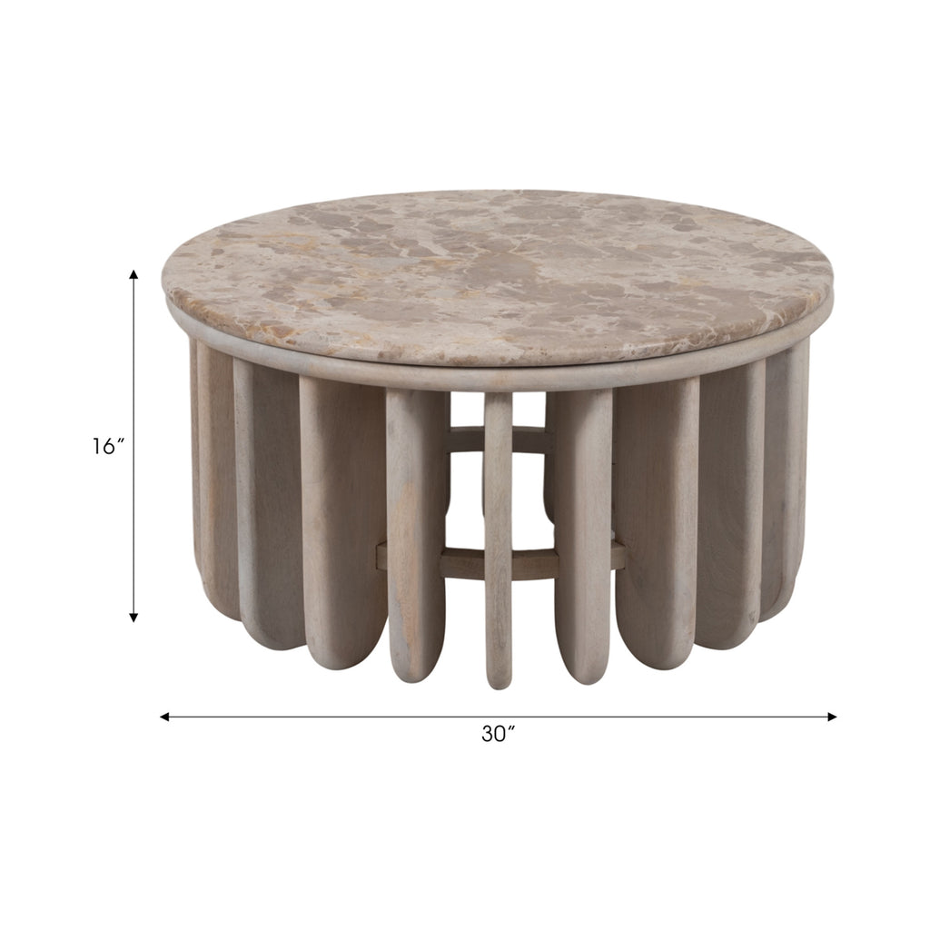 Montclair Marble Coffee Table