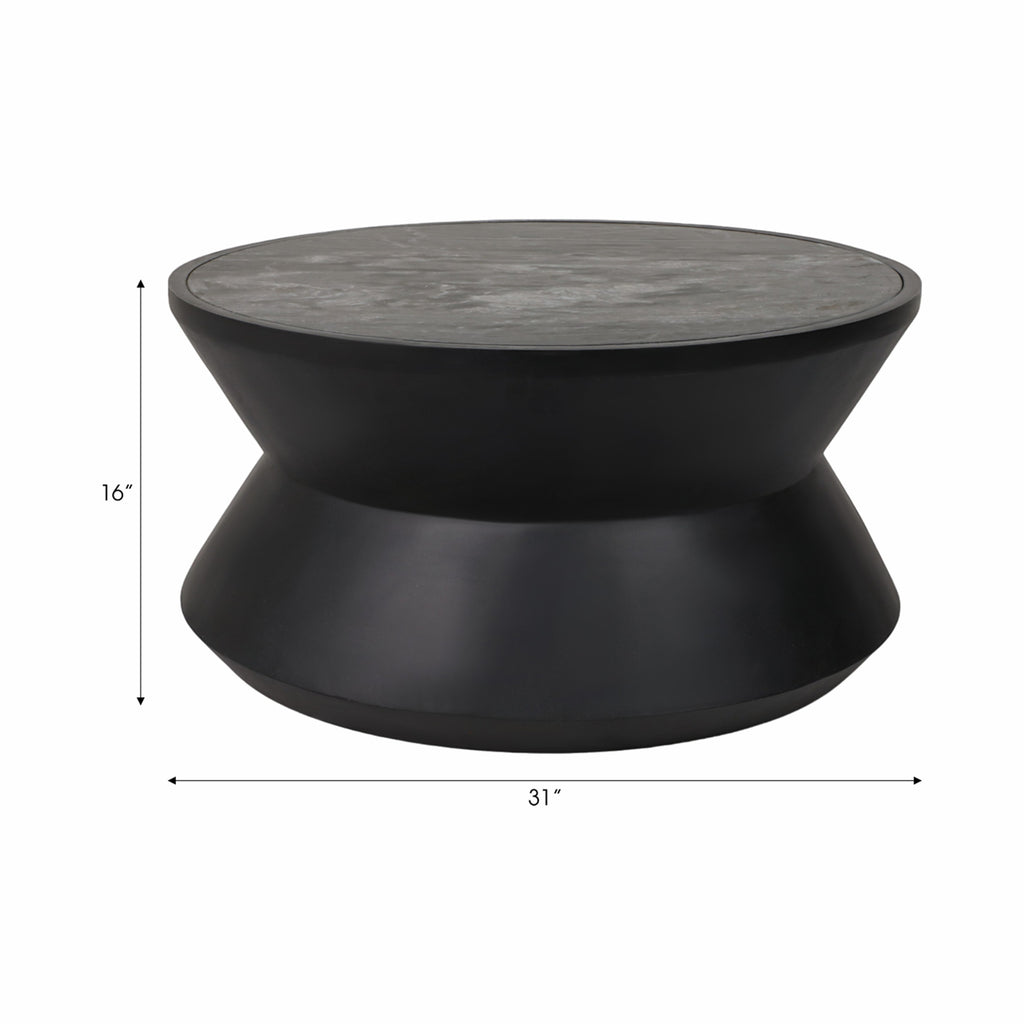 Crestly Black Coffee Table