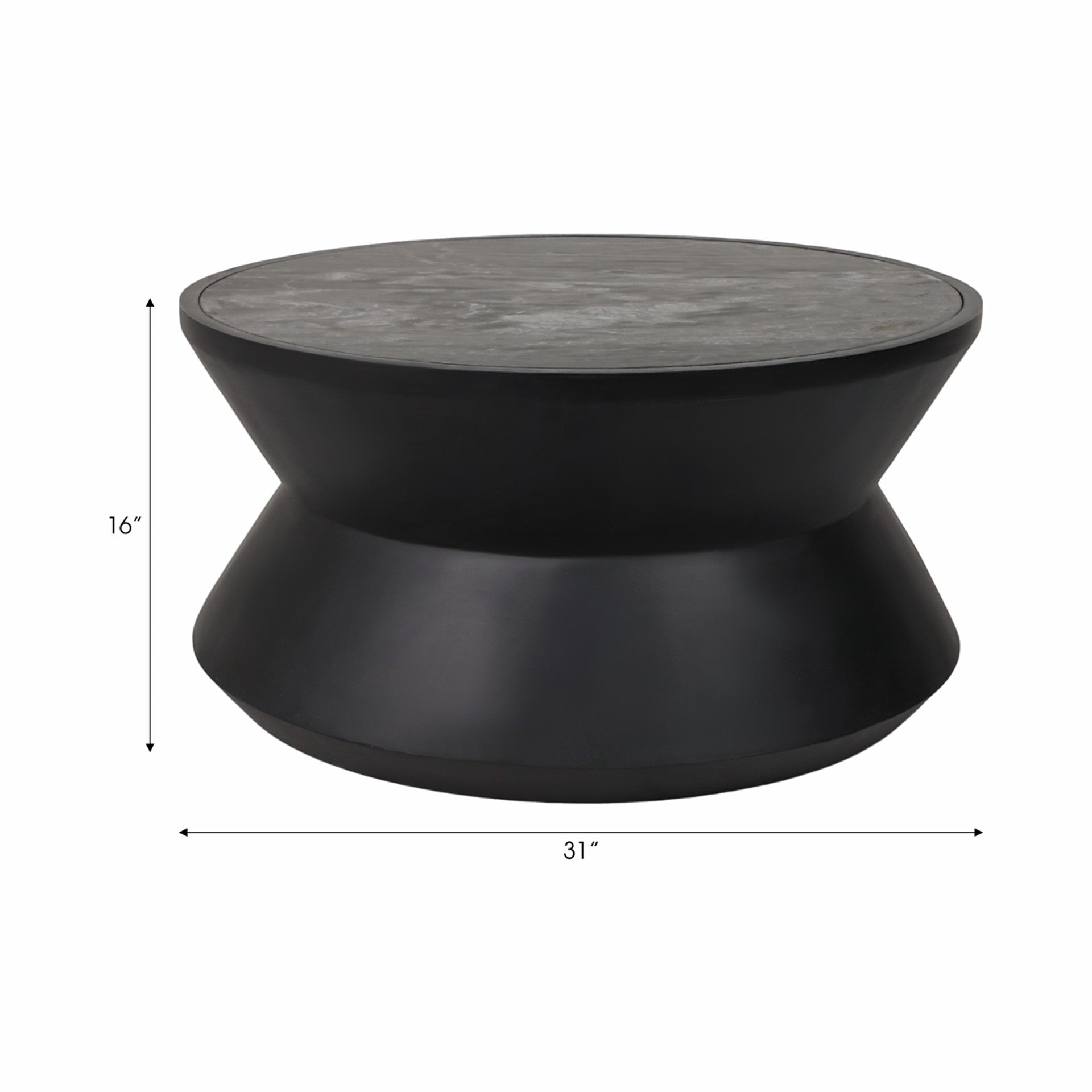 Crestly Black Coffee Table