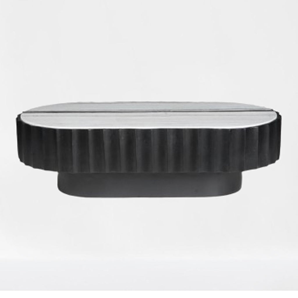 Panda Stone Marble And Wood Coffee Table