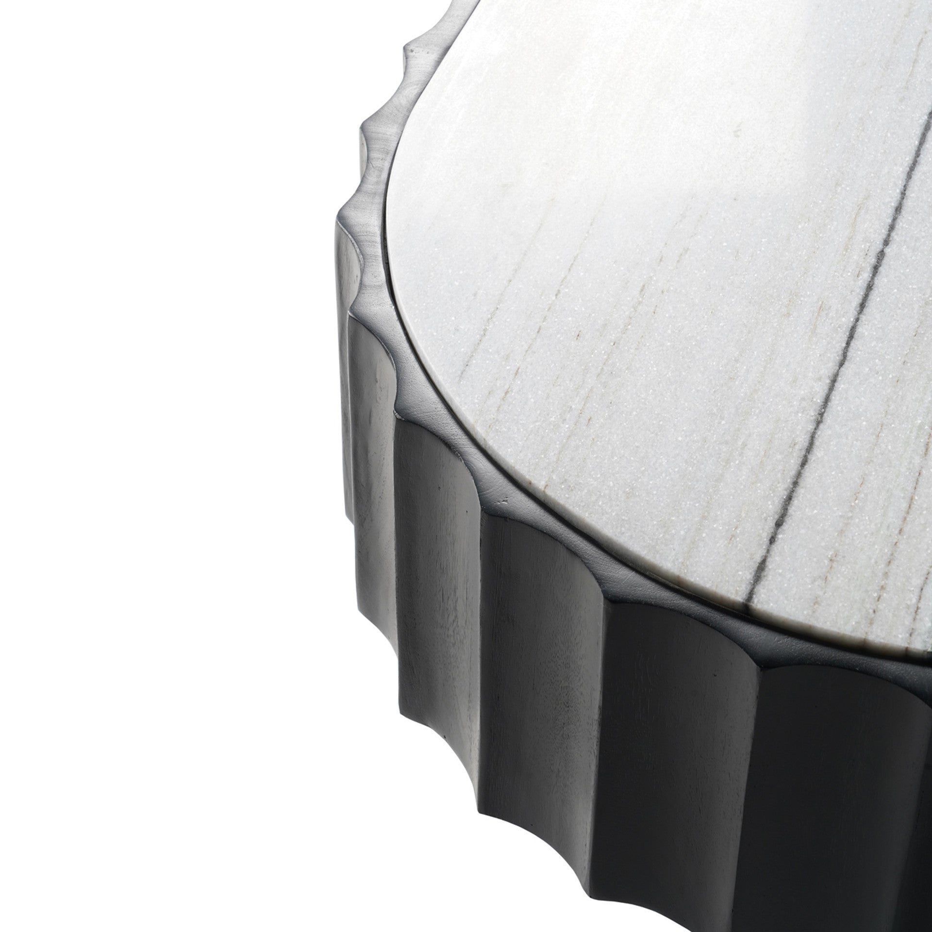 Panda Stone Marble And Wood Coffee Table