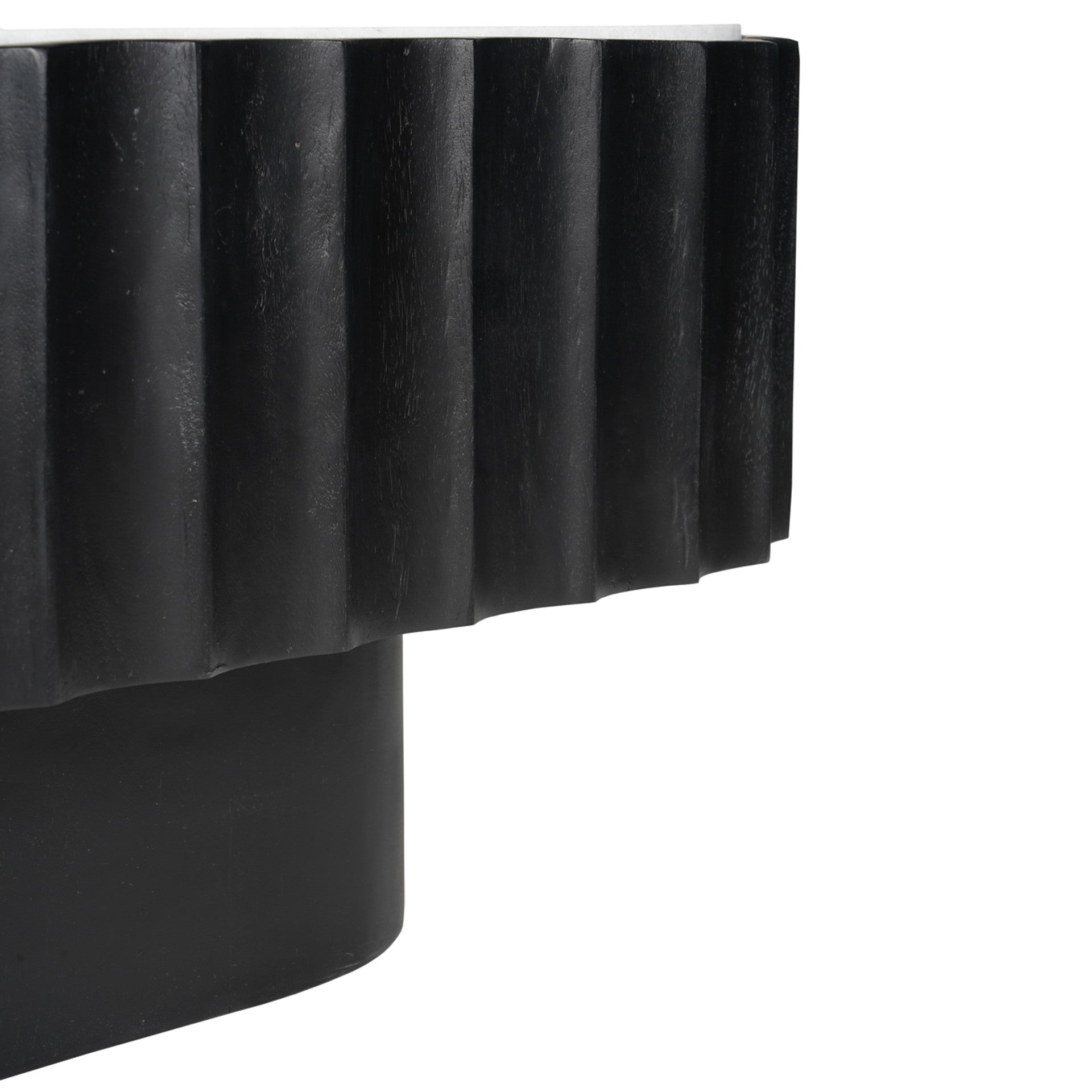 Panda Stone Marble And Wood Coffee Table