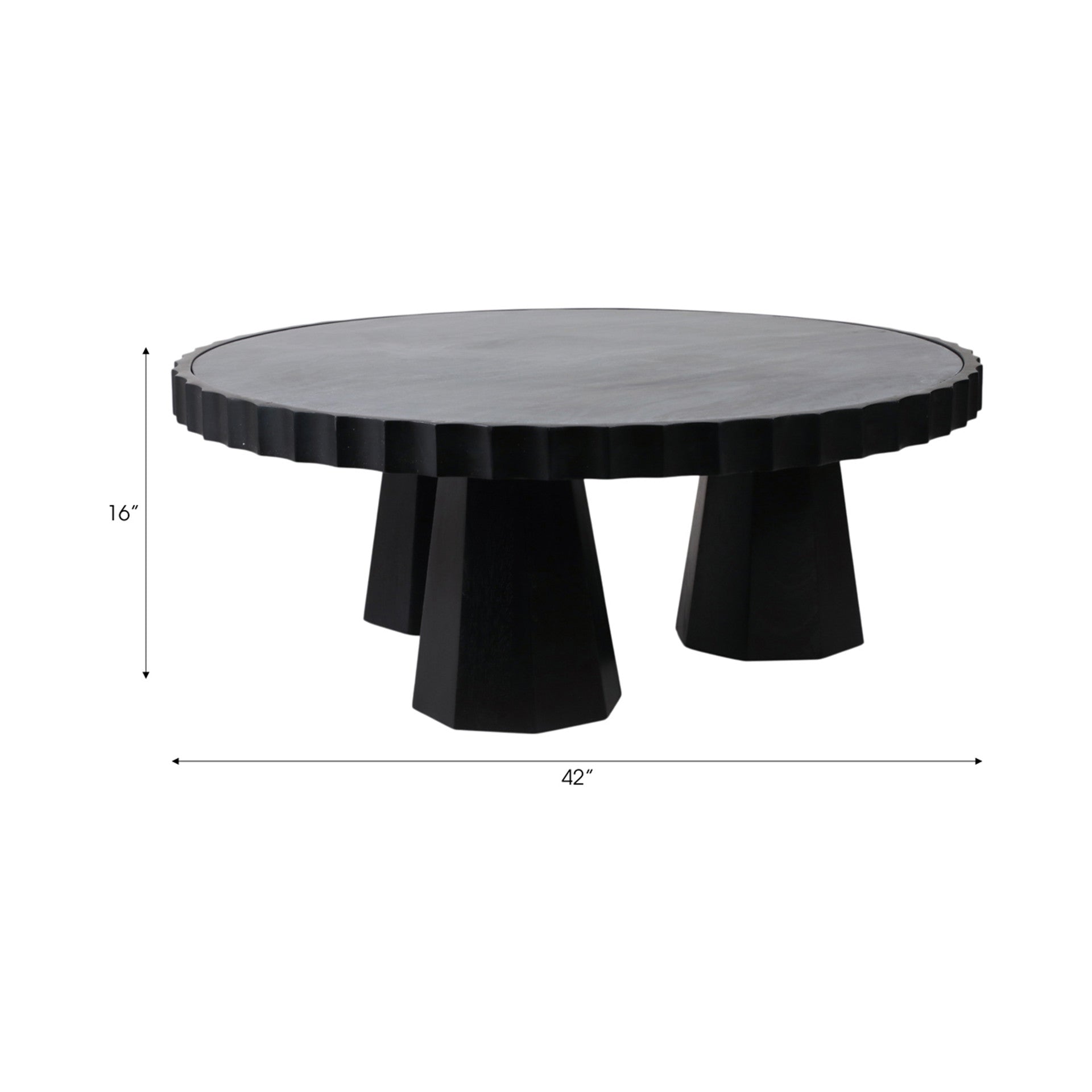 Luzia Metallic Marble and Wood Coffee Table