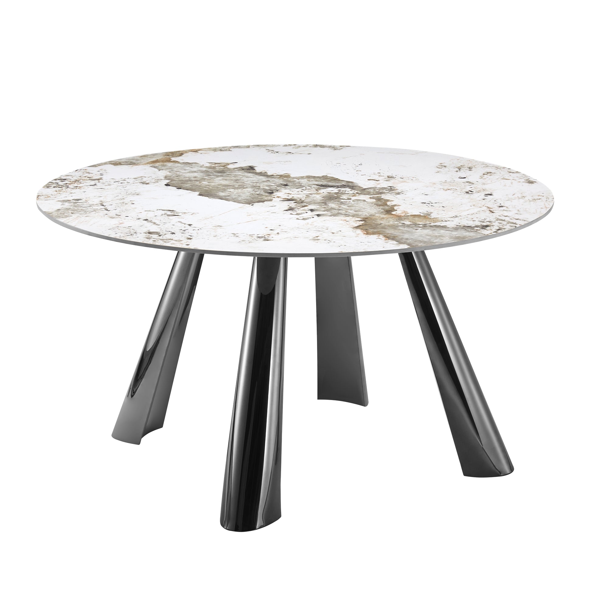 Round Sintered Stone w Stainless Steel