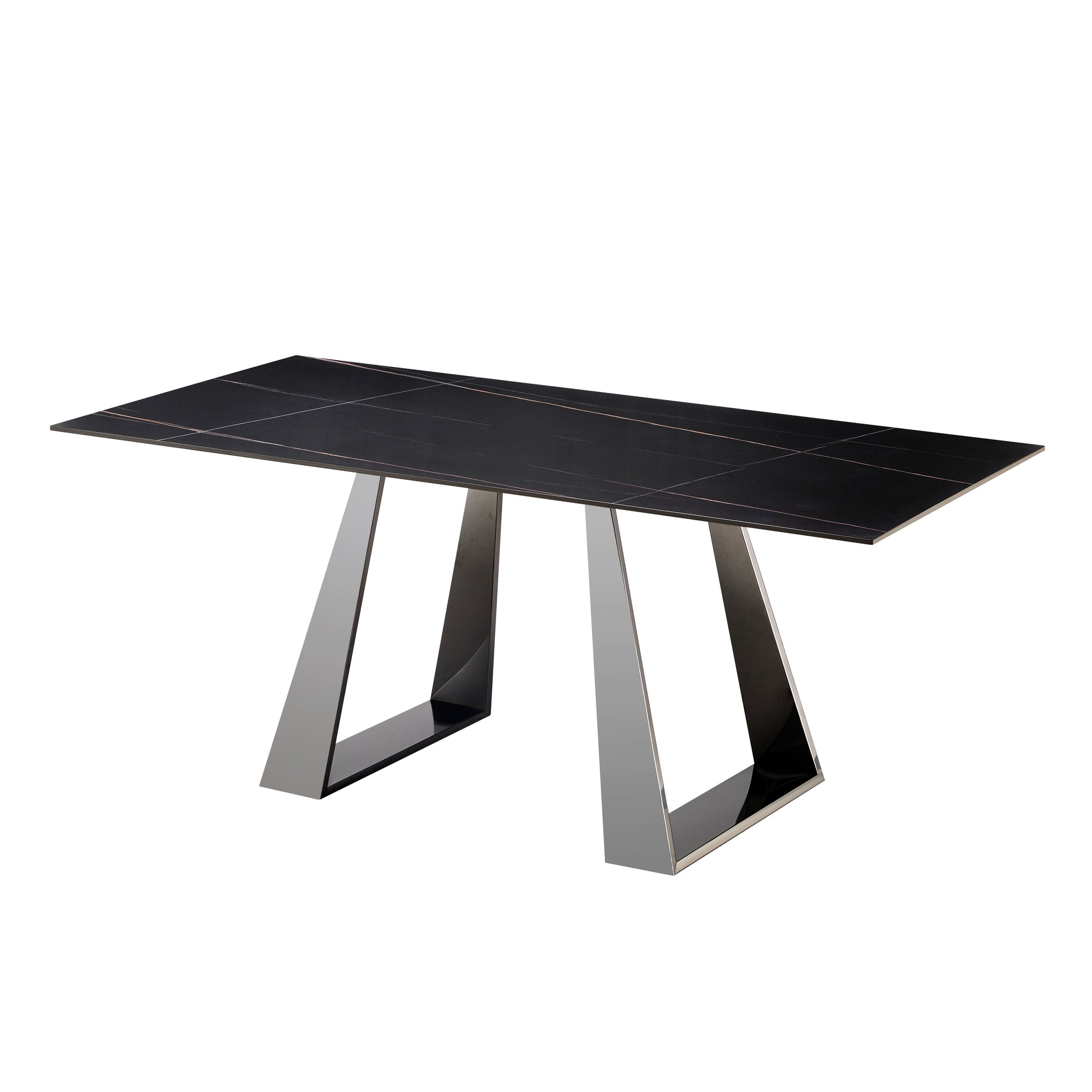 Rectangular Sintered Stone w Stainless Steel