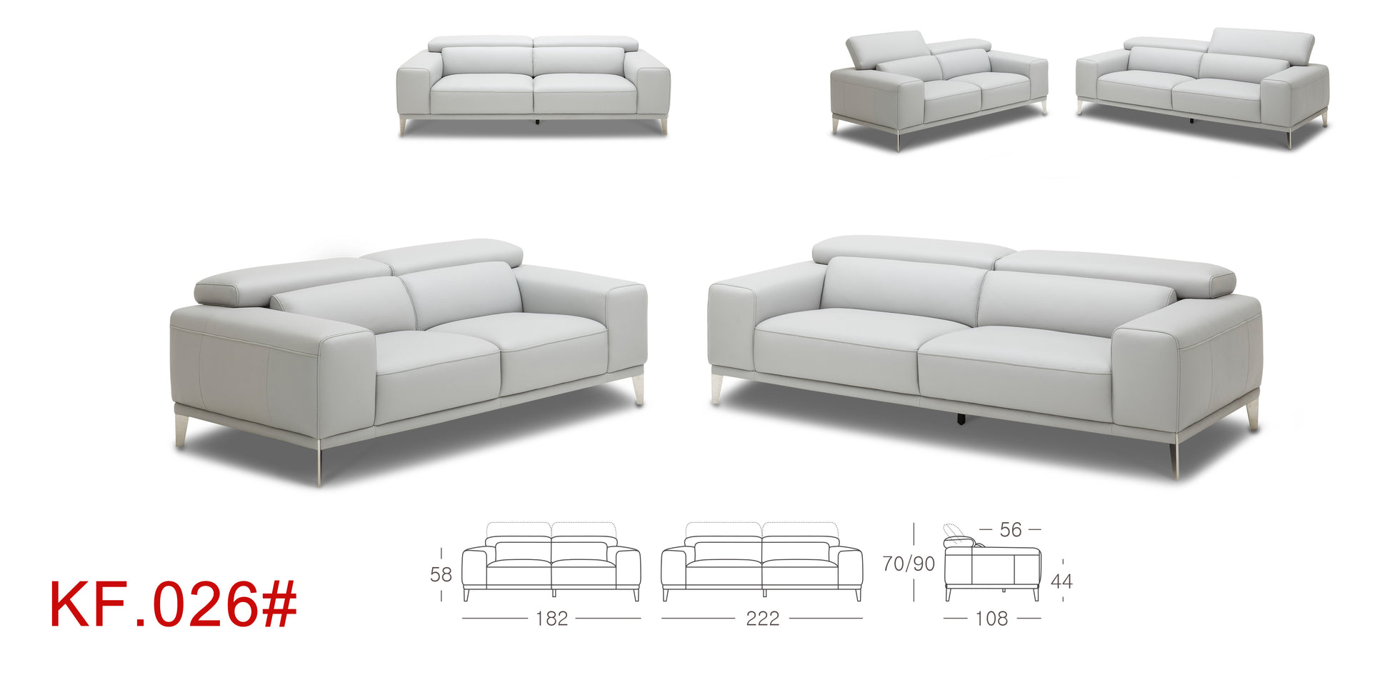 Leather Sofa 1 pieza