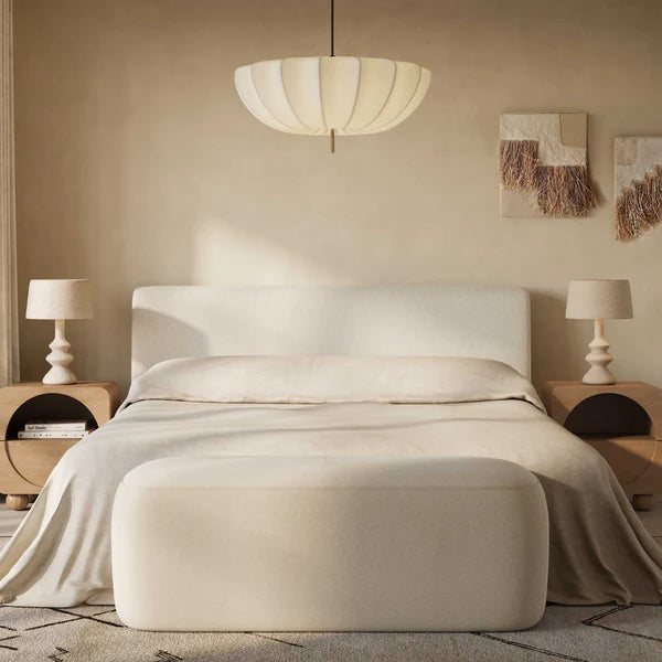 Isla Cream Linen Bed