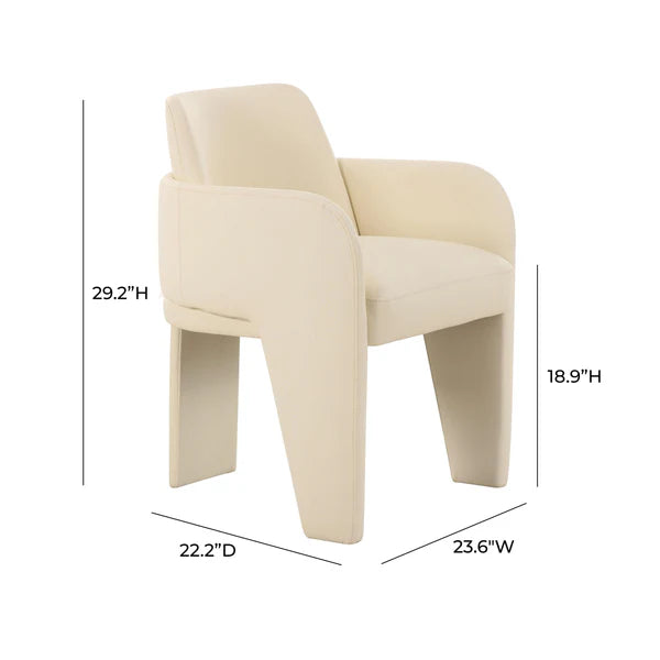 Leo Performance Vegan Leather Cream