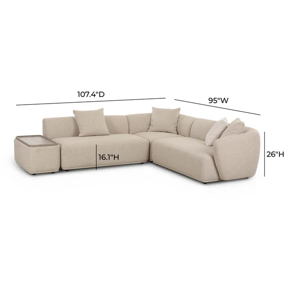 Sylvie Boucle LAF Sectional