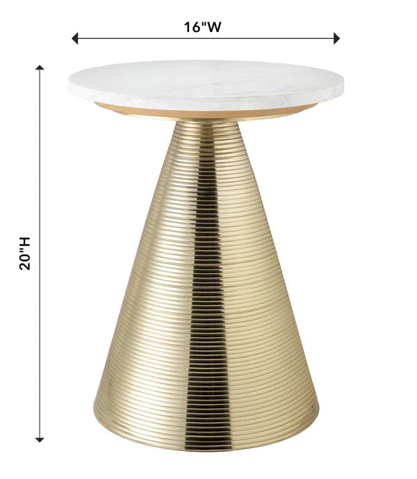 Tempo Marble Round Side Table