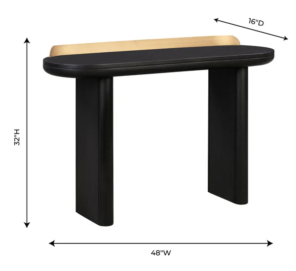 Braden 48" Desk/Console Table Black