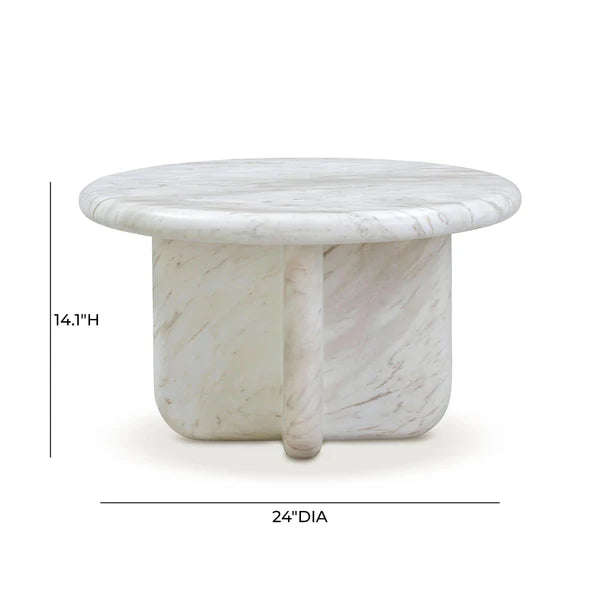 Juju Nesting Marble 2 piece Coffee Table Set
