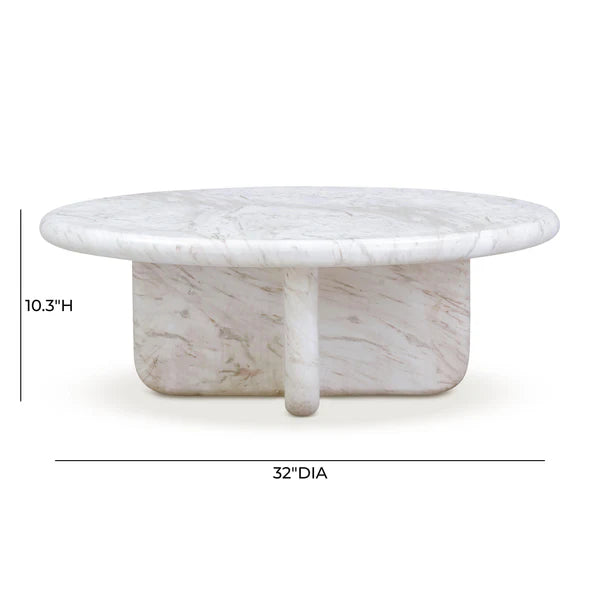 Juju Nesting Marble 2 piece Coffee Table Set