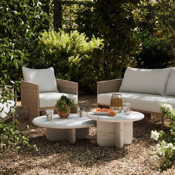 Juju Nesting Marble 2 piece Coffee Table Set