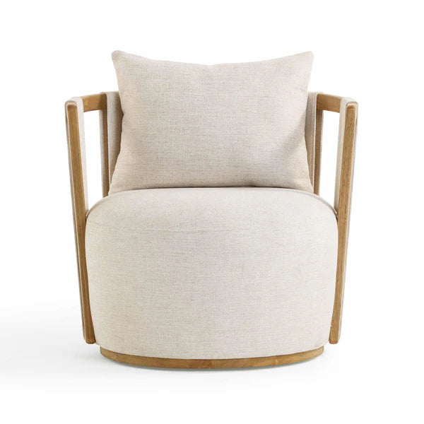 Paolo Swivel Chair Cream