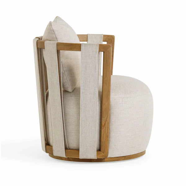 Paolo Swivel Chair Cream