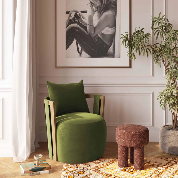 Paolo  Swivel Chair Green