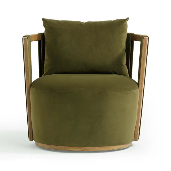 Paolo  Swivel Chair Green